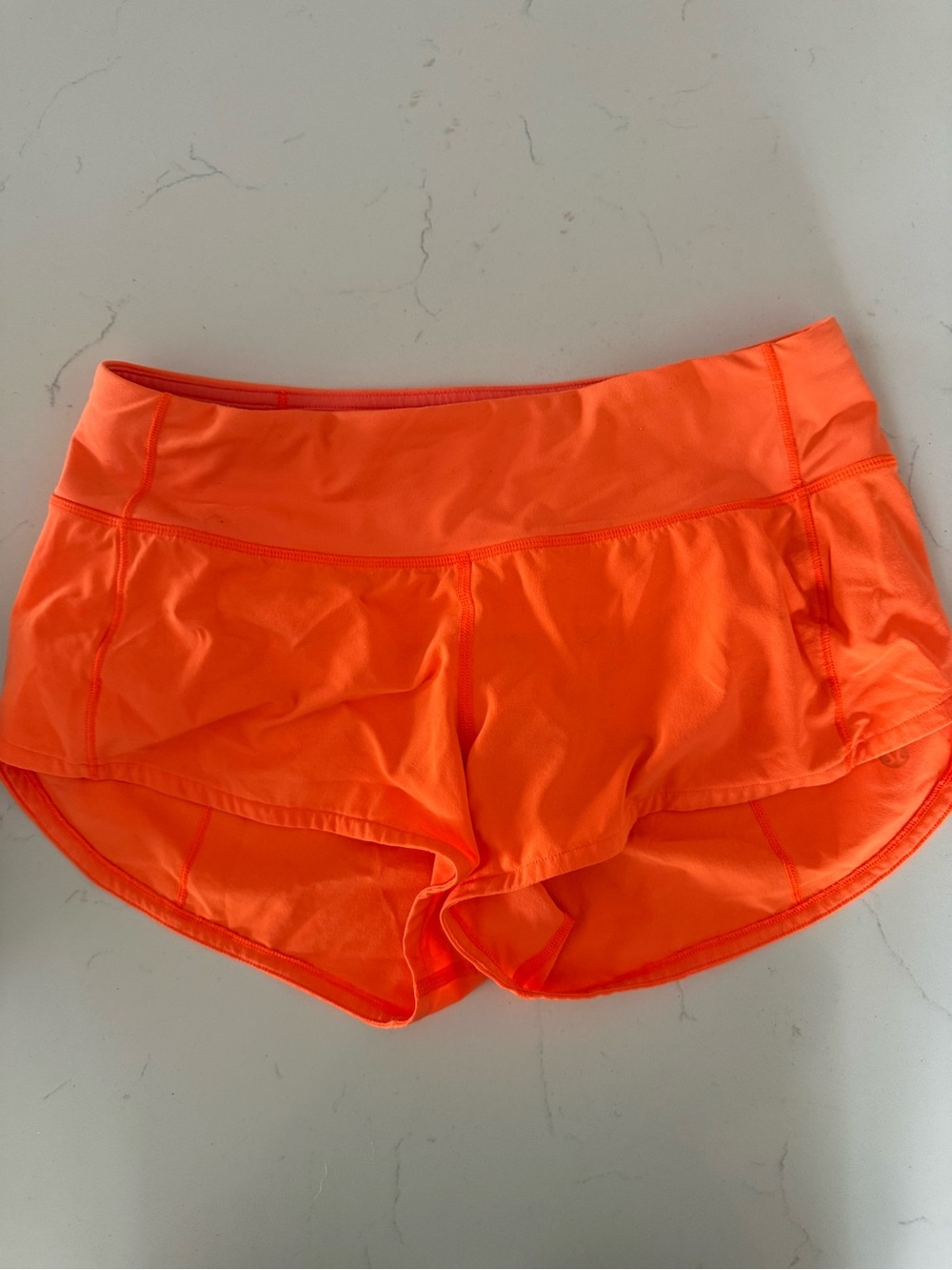 Women's Speed up shorts Orange Athletic Shorts